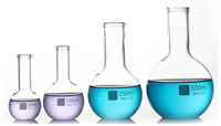 Laboratory Borosilicate Glass Flat Bottom Flask for Chemisty Experiments