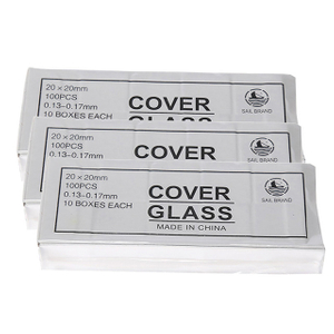 Pre-Cleaned Square Microscope Glass Cover Slides 