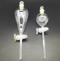 Boro 3.3 Glass Pear Shaped Separatory Funnel