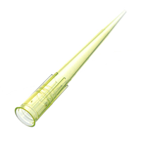 Disposable Plastic Yellow Pipette Tip for General Lab Use